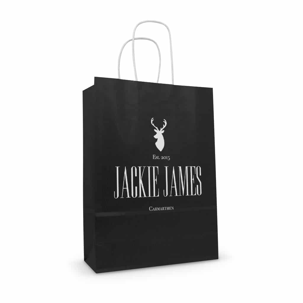 Printed Twisted Handle Paper Bags | The Printed Bag Shop